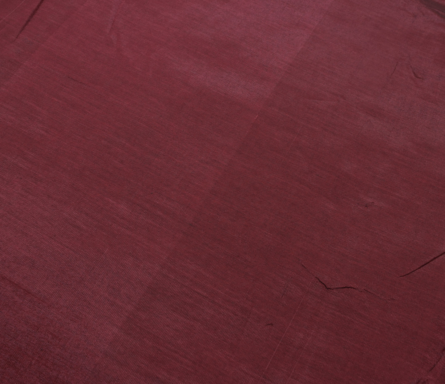 Sushila Vintage Maroon Indian Saree Blend Silk Zari Brocade Sari Craft Fabric
