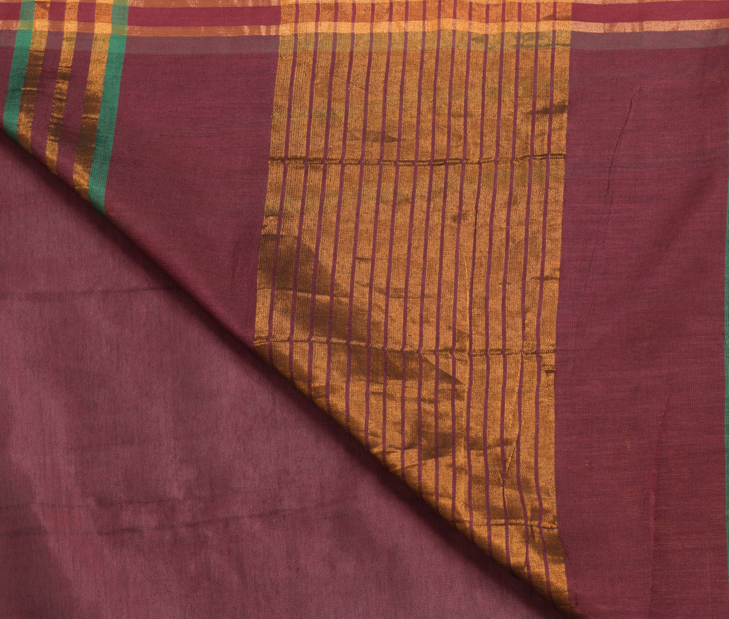 Sushila Vintage Maroon Indian Saree Blend Silk Zari Brocade Sari Craft Fabric