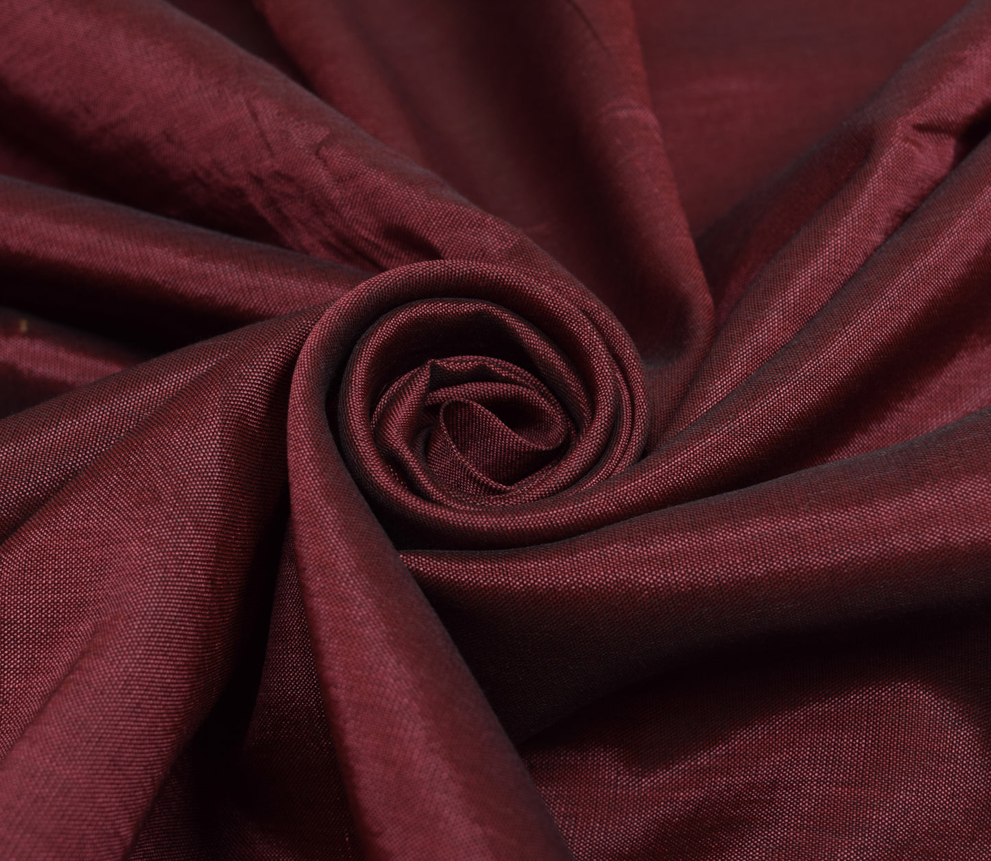 Sushila Vintage Maroon Indian Saree Blend Silk Zari Brocade Sari Craft Fabric