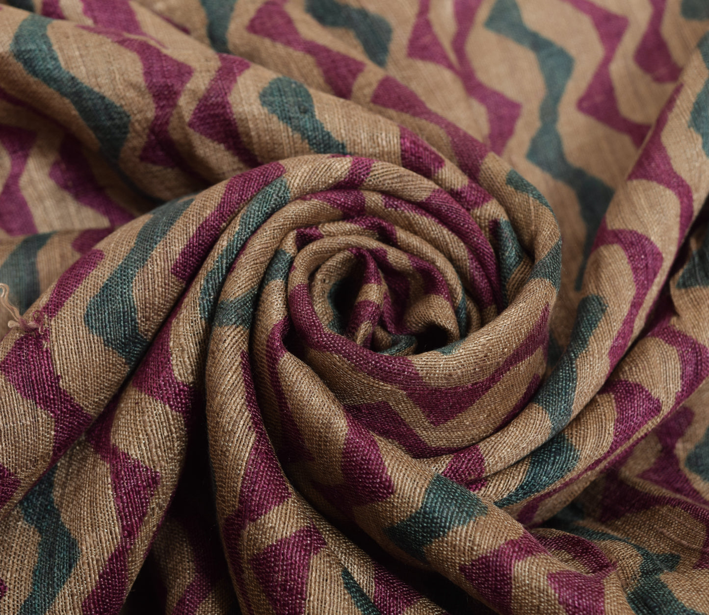 Sushila Vintage Brown Branded Saree 100% Pure Tussar Silk Woven Sari Fabric
