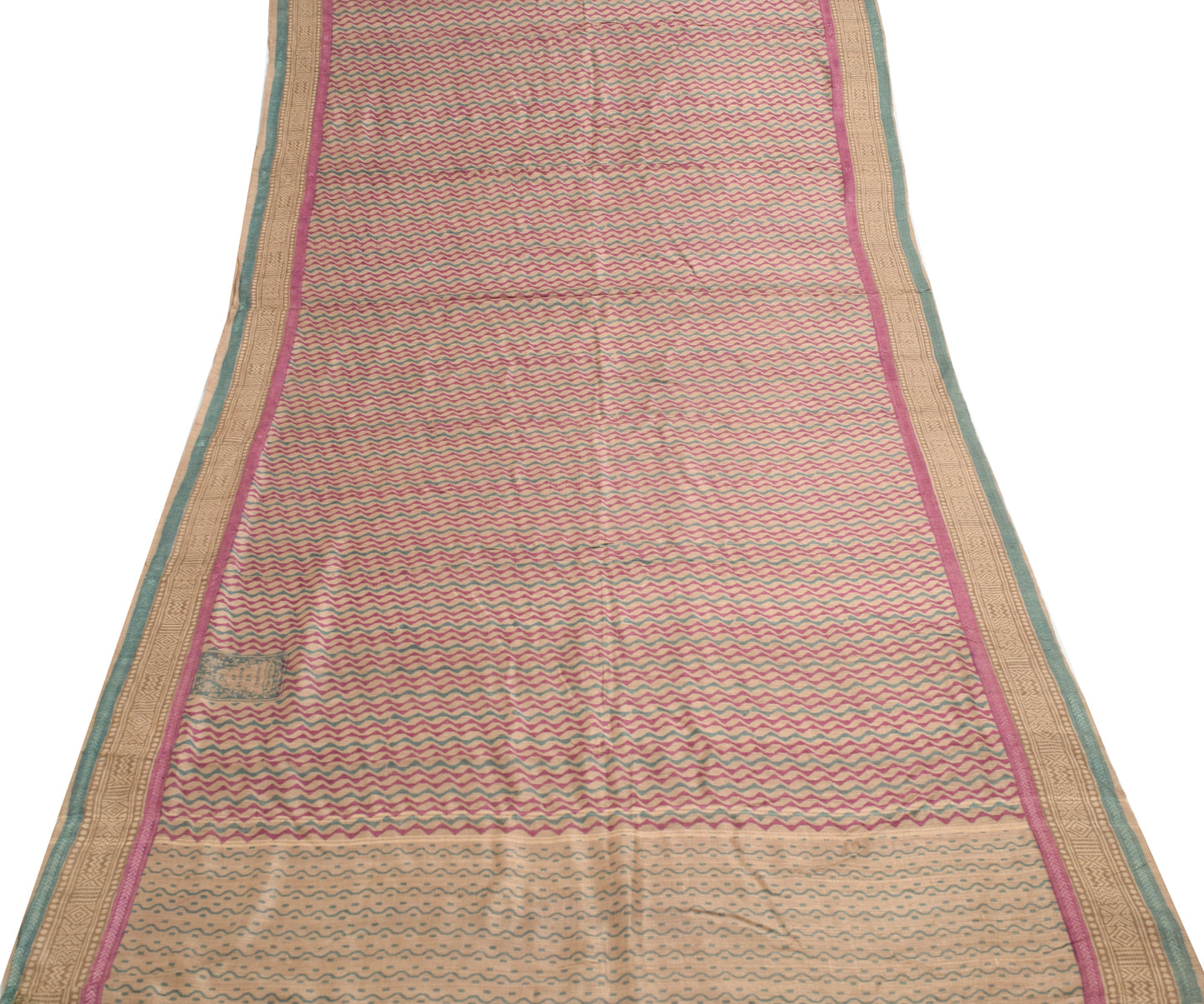 Sushila Vintage Brown Branded Saree 100% Pure Tussar Silk Woven Sari Fabric
