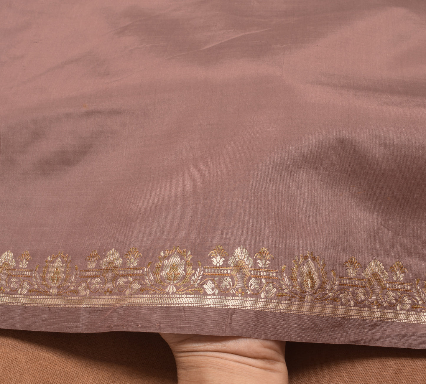 Sushila Vintage Indian Saree 100% Pure Silk Resham Woven Soft Sari Craft Fabric