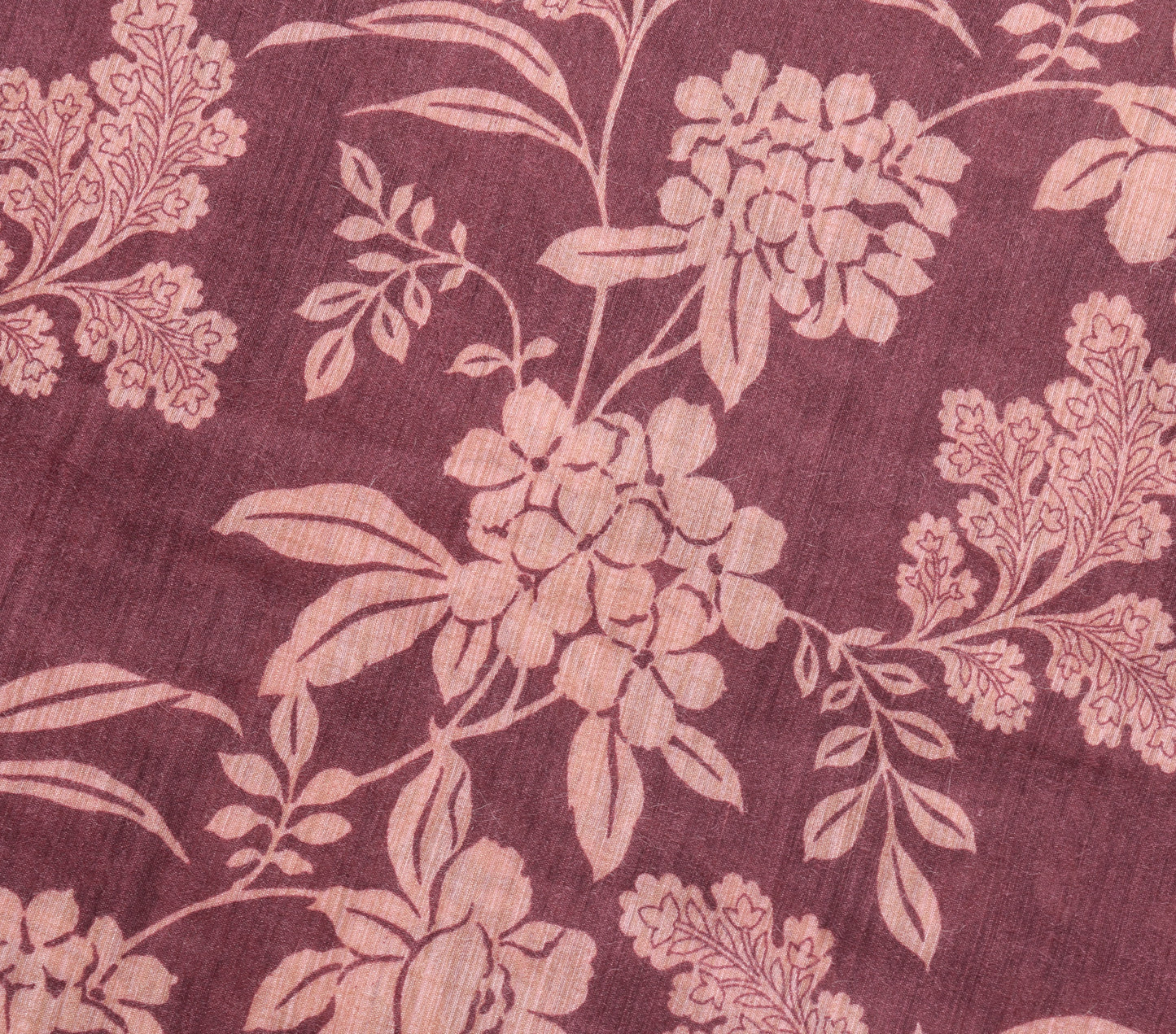 Sushila Vintage Indian Saree 100% Pure Silk Floral Woven Soft Sari Craft Fabric