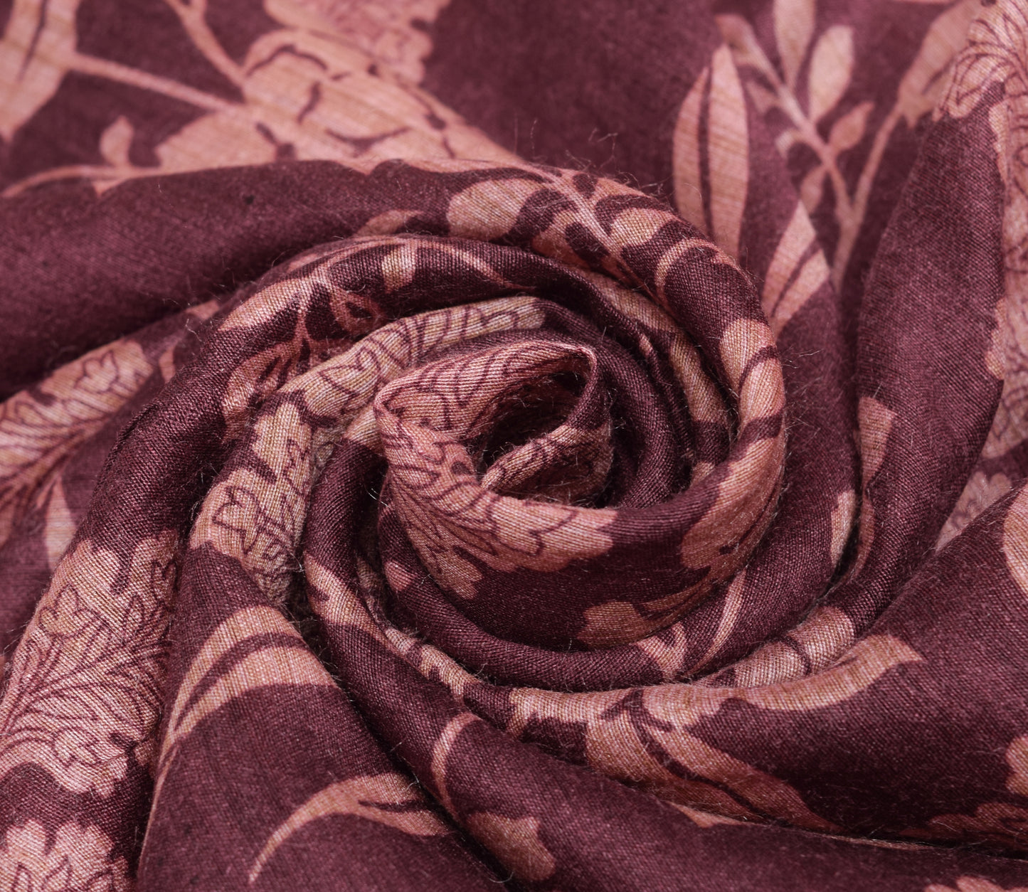 Sushila Vintage Indian Saree 100% Pure Silk Floral Woven Soft Sari Craft Fabric