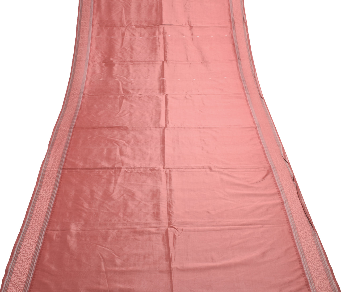 Sushila Vintage Dual Tone 100% Pure Silk Saree Resham Woven Floral Sari Fabric