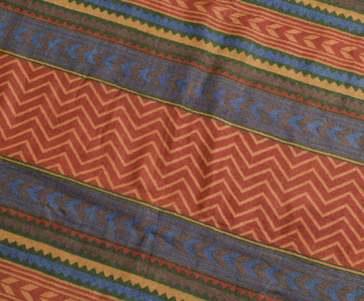 Sushila Vintage Green Soft Saree 100% Pure Woolen Woven Floral Sari Craft Fabric