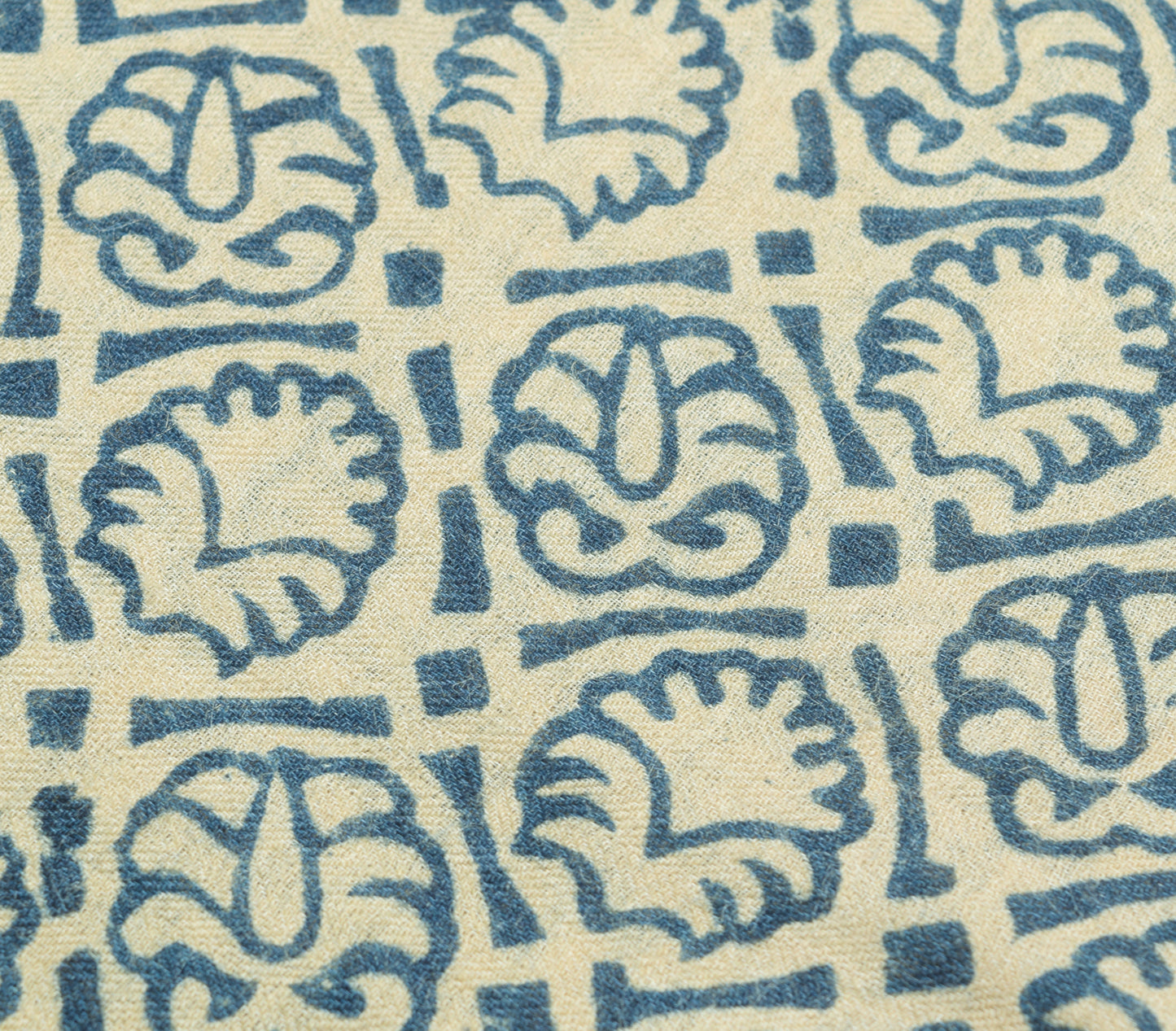 Sushila Vintage Cream Printed & Woven Saree 100% Pure Woolen Sari Craft  Fabric