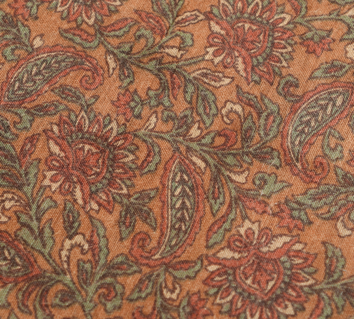Sushila Vintage Brown Pure Cotton Silk Saree All Over Printed Floral Sari Fabric
