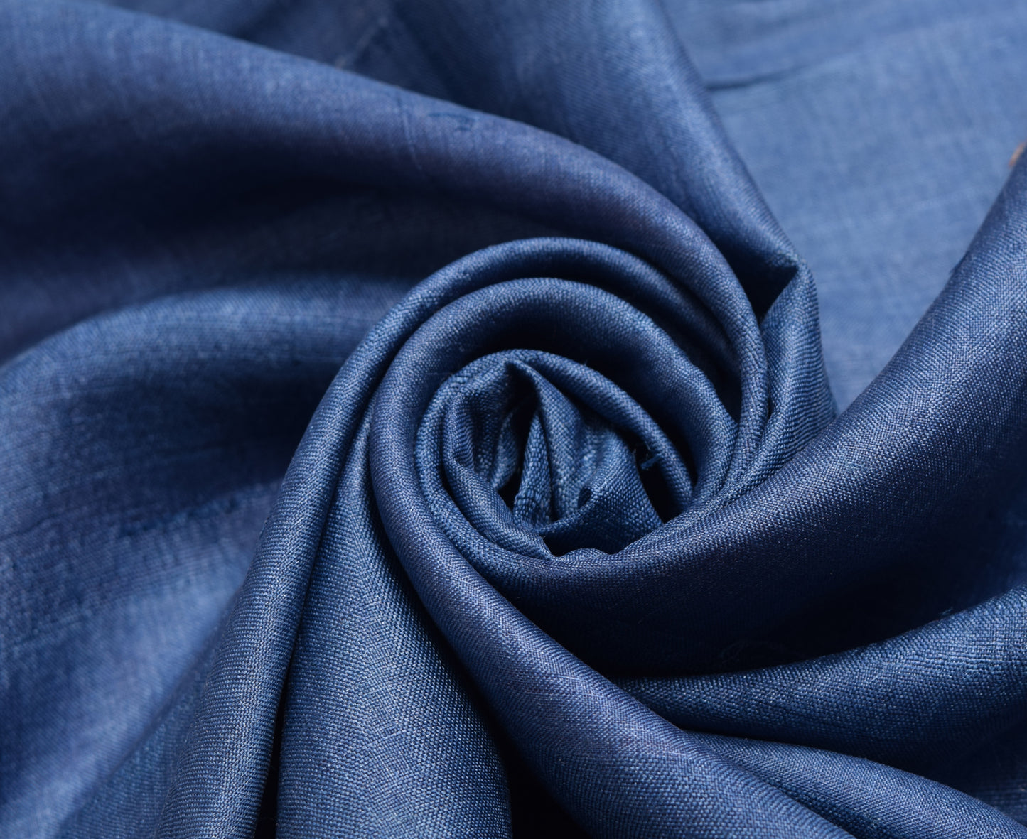 Sushila Vintage Blue Saree 100% Pure Tussar Silk Woven Floral Soft Sari Fabric