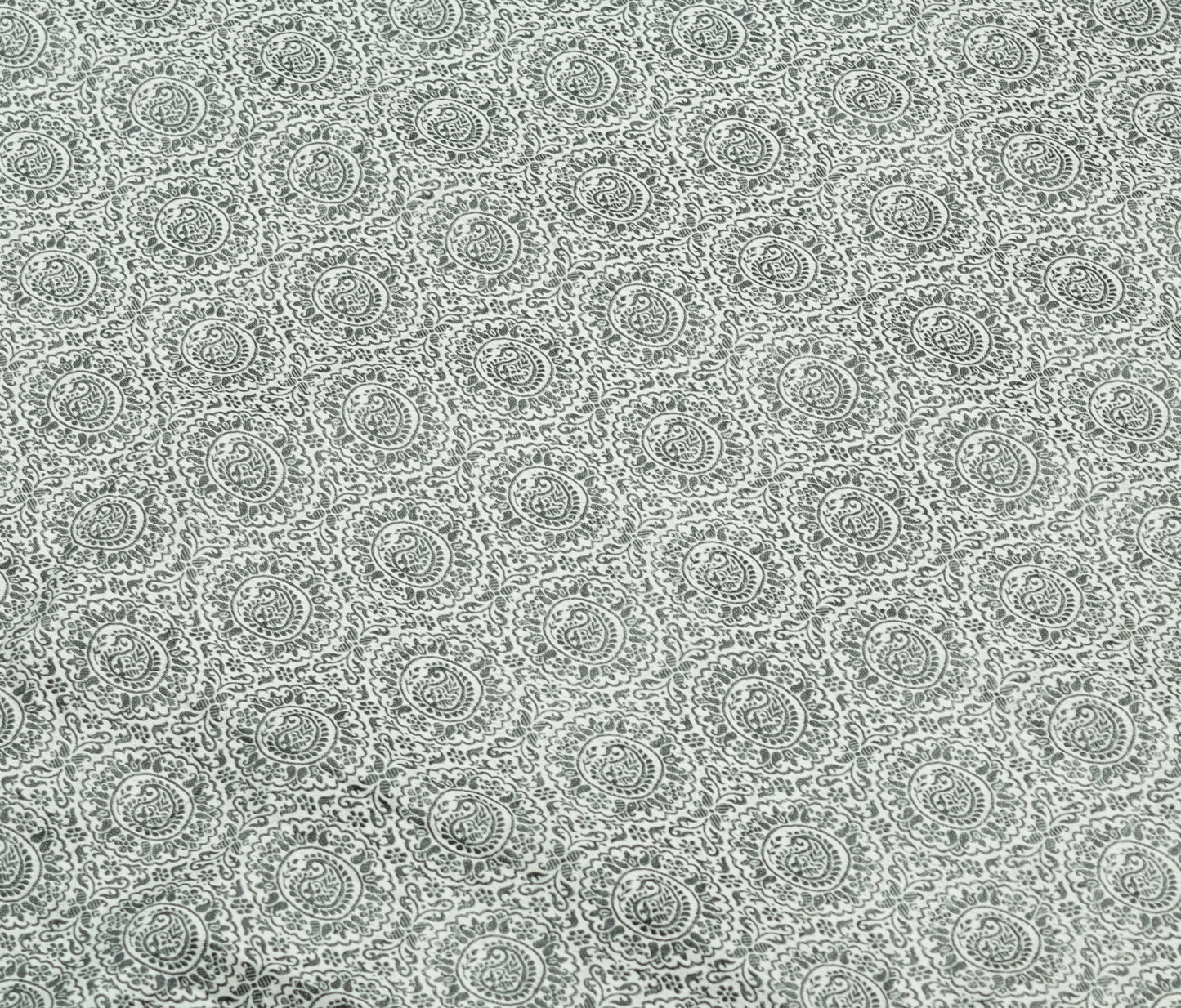 Sushila Vintage Gray 100% Pure Silk Saree Floral Embroidered Soft Sari Fabric