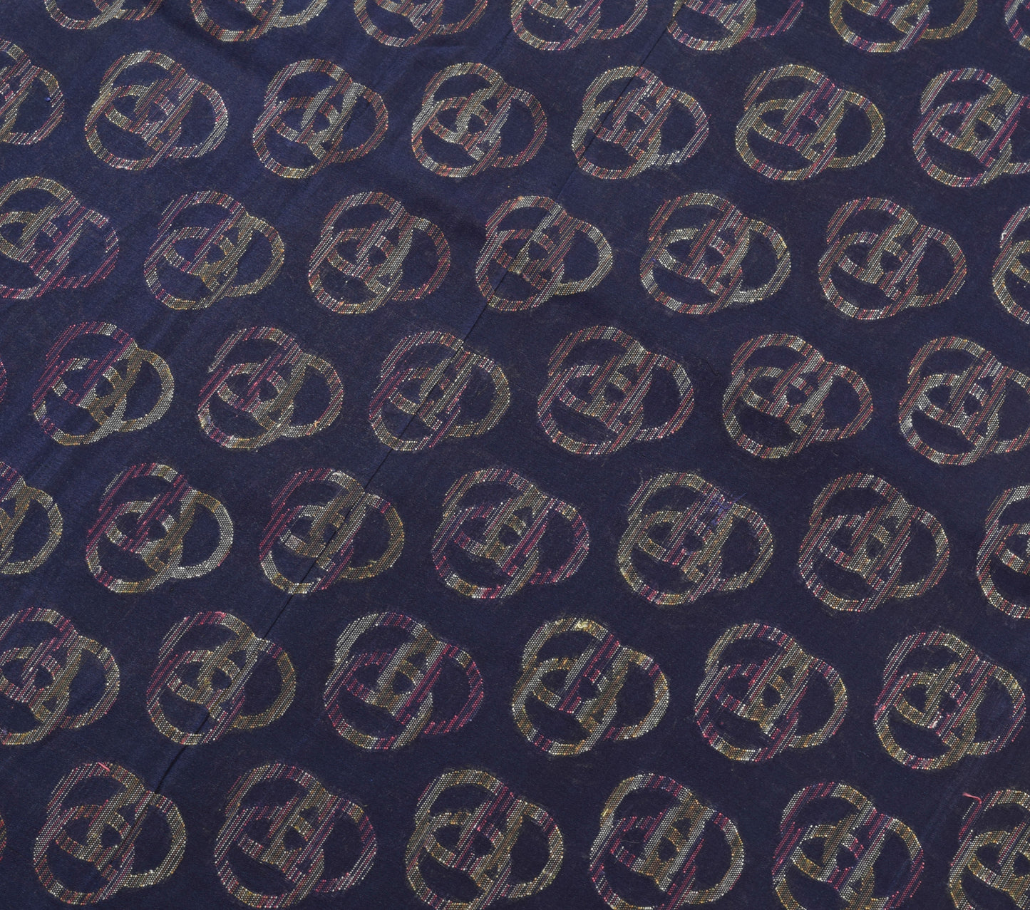 Sushila Vintage Dark Blue Saree 100% Pure Silk Woven Traditional Sari Fabric