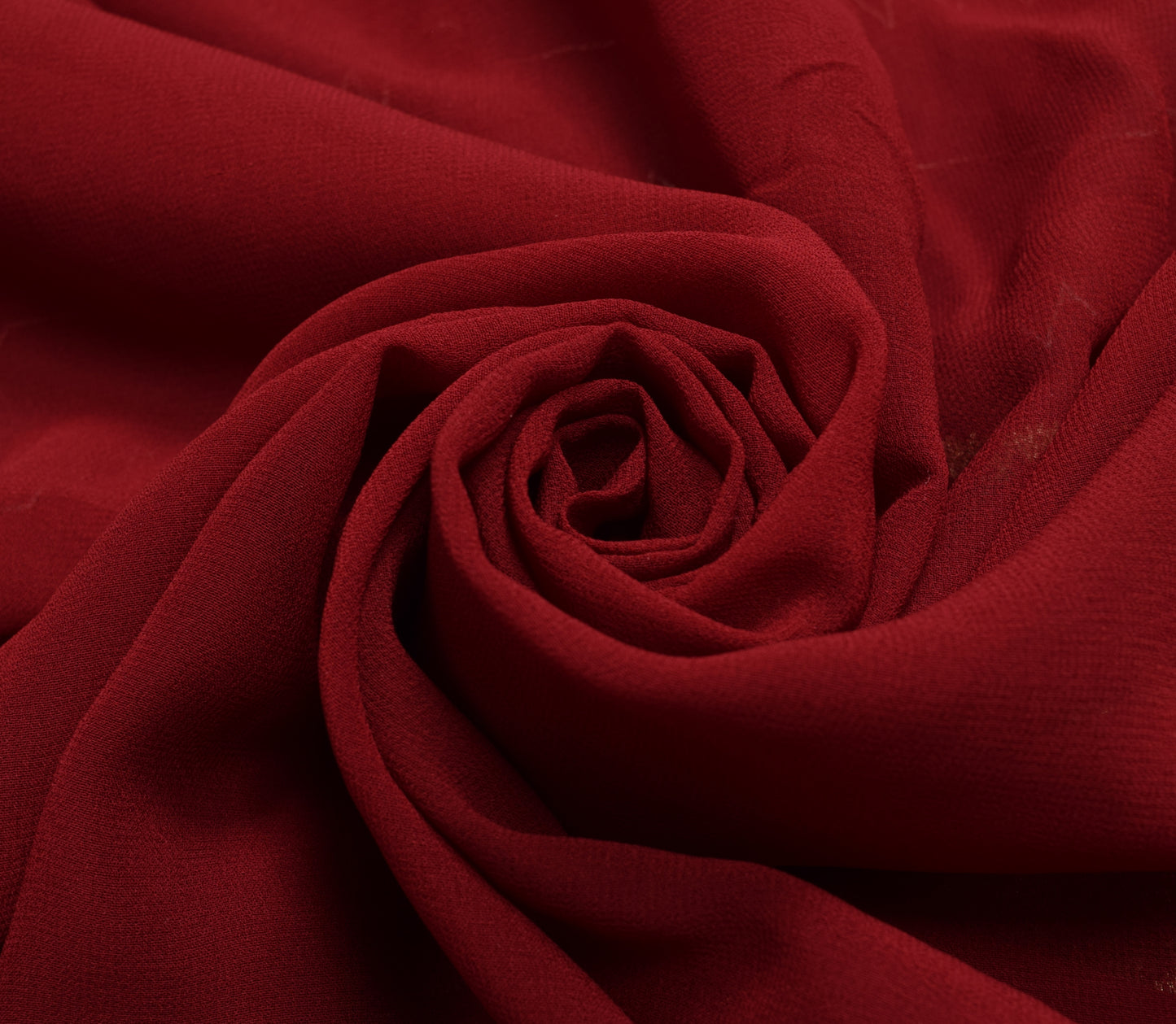 Sushila Vintage Maroon With Black Zari Brocade Saree Georgette Silk Sari Fabric