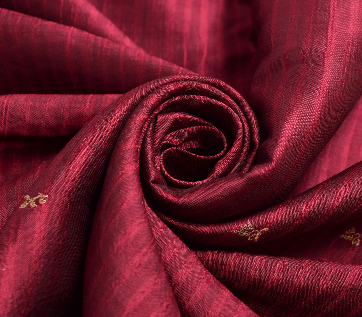Sushila Vintage Maroon & Mustard Saree 100% Pure Silk Floral Woven Kanjivaram Sari Craft Fabric