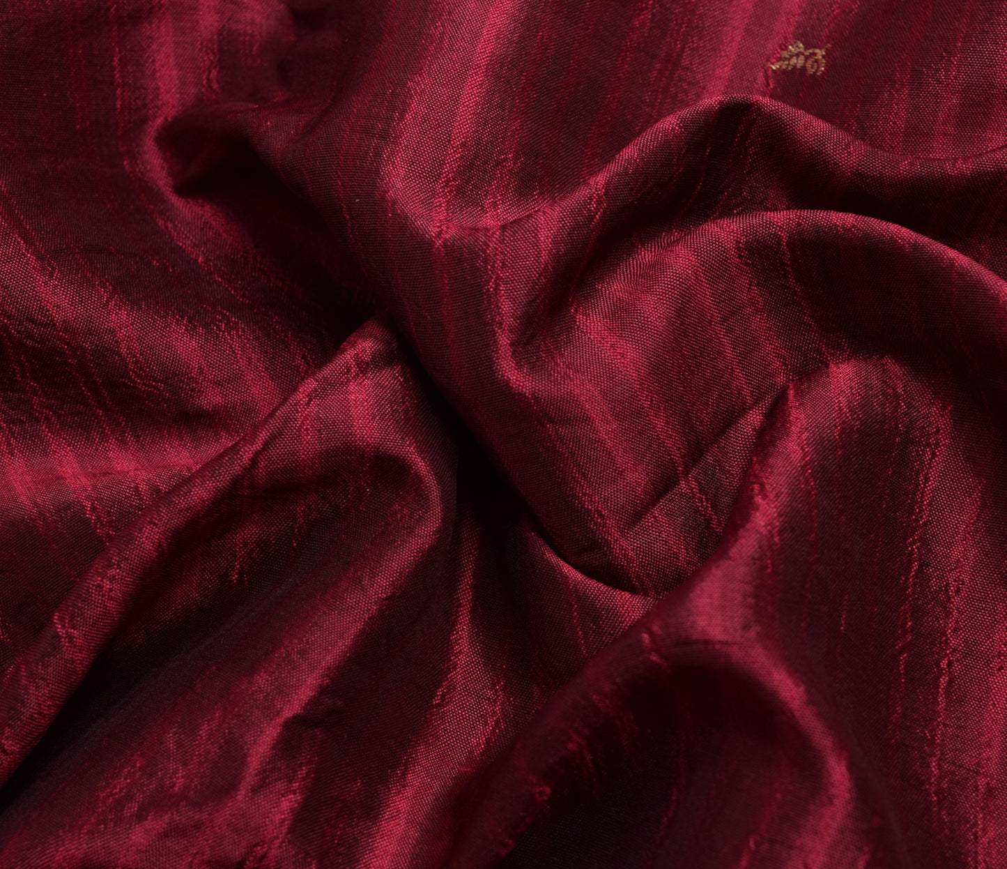 Sushila Vintage Maroon & Mustard Saree 100% Pure Silk Floral Woven Kanjivaram Sari Craft Fabric