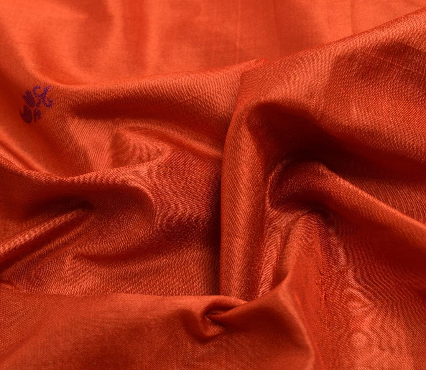 Sushila Vintage Rust Traditional Saree 100% Pure Silk Woven Paisley Sari Fabric