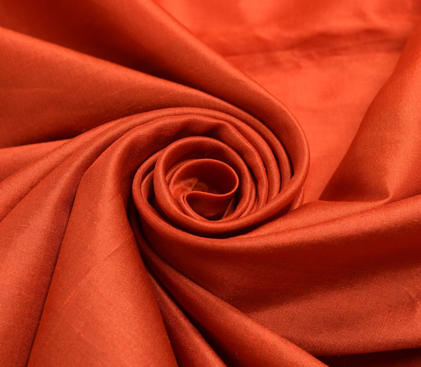 Sushila Vintage Rust Traditional Saree 100% Pure Silk Woven Paisley Sari Fabric