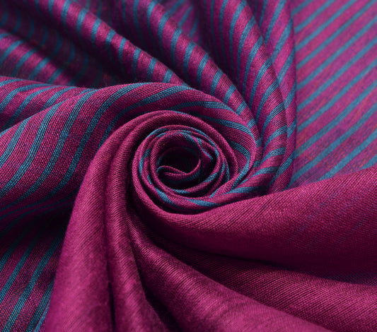 Sushila Vintage Multi-Color Woven Saree Blend Silk Floral Sari Craft 5 YD Fabric