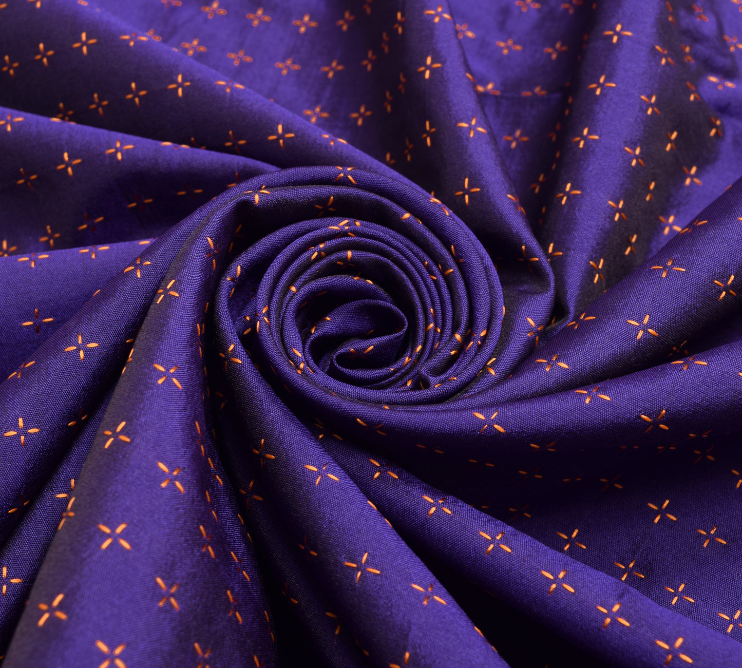 Sushila Vintage Purple Woven Saree Silk Blend Sari with Contrast Border Fabric