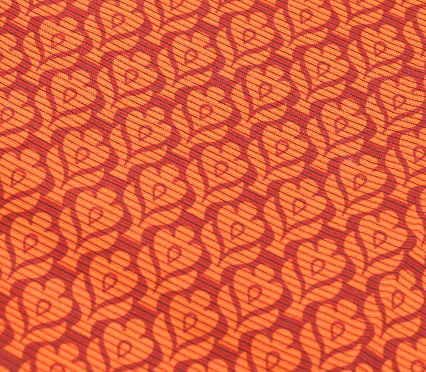 Sushila Vintage Orange Maroon Saree Printed Woven Silk Floral Sari Craft Fabric
