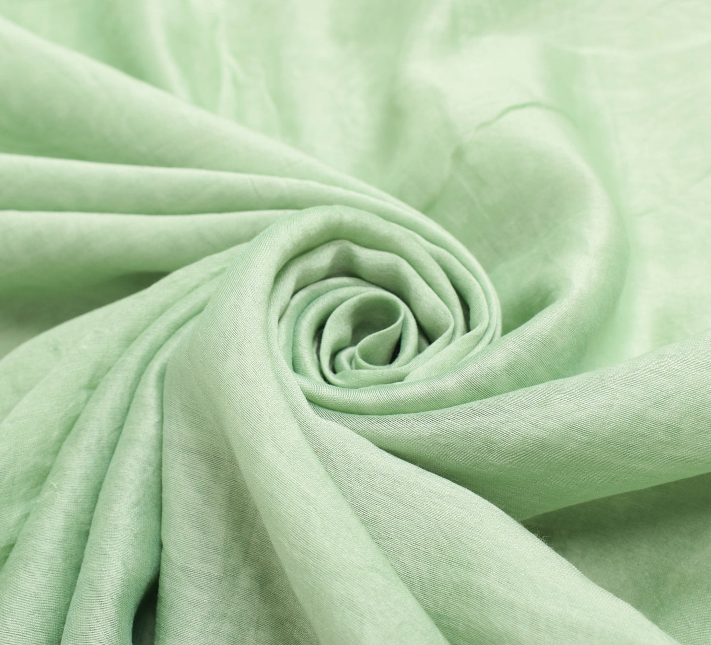 Sushila Vintage Pista Green Saree 100% Pure Silk Hand Block Printed Sari Fabric