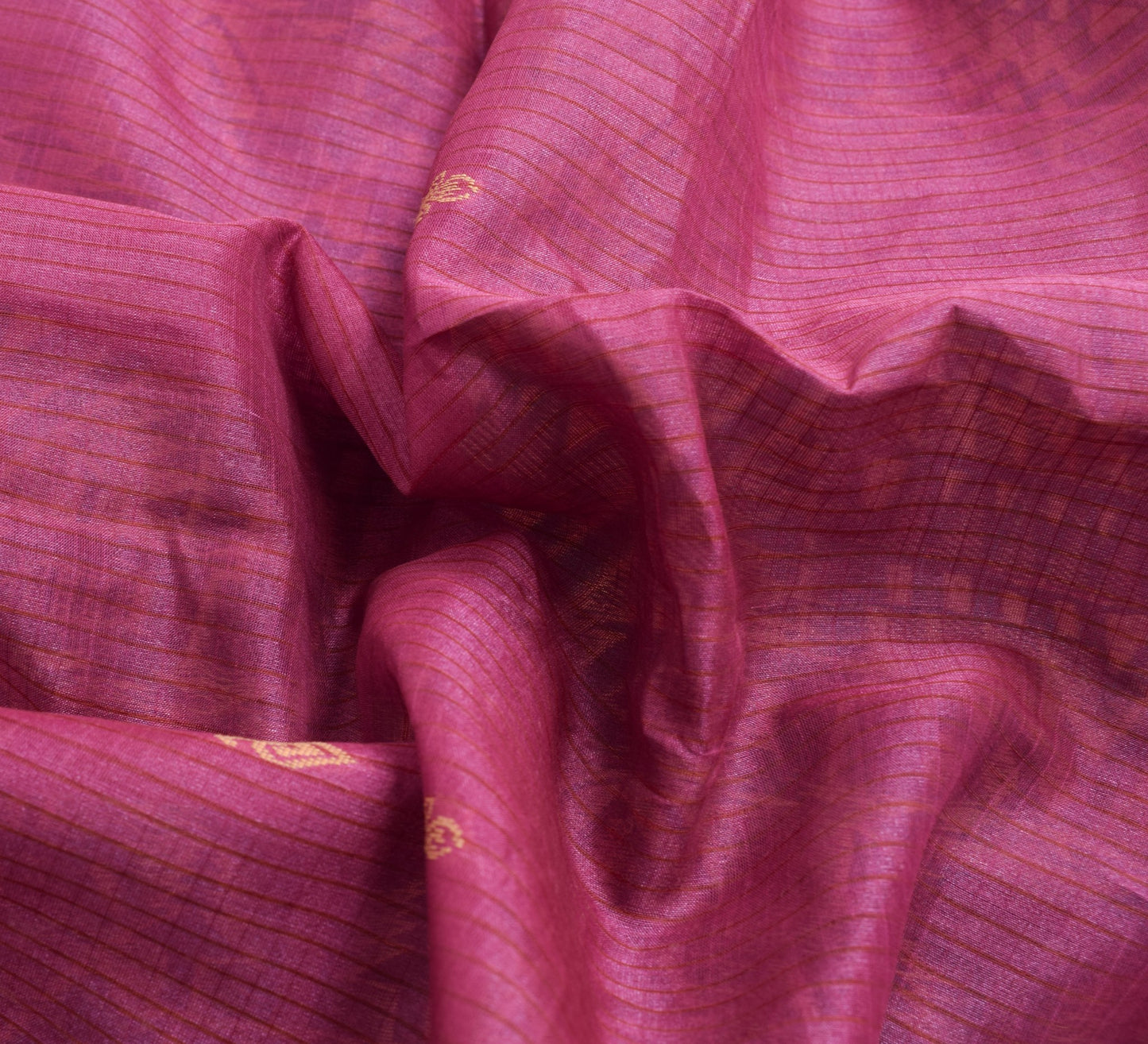 Sushila Vintage Dark Pink Woven Saree 100% Pure Silk Traditional Sari Fabric
