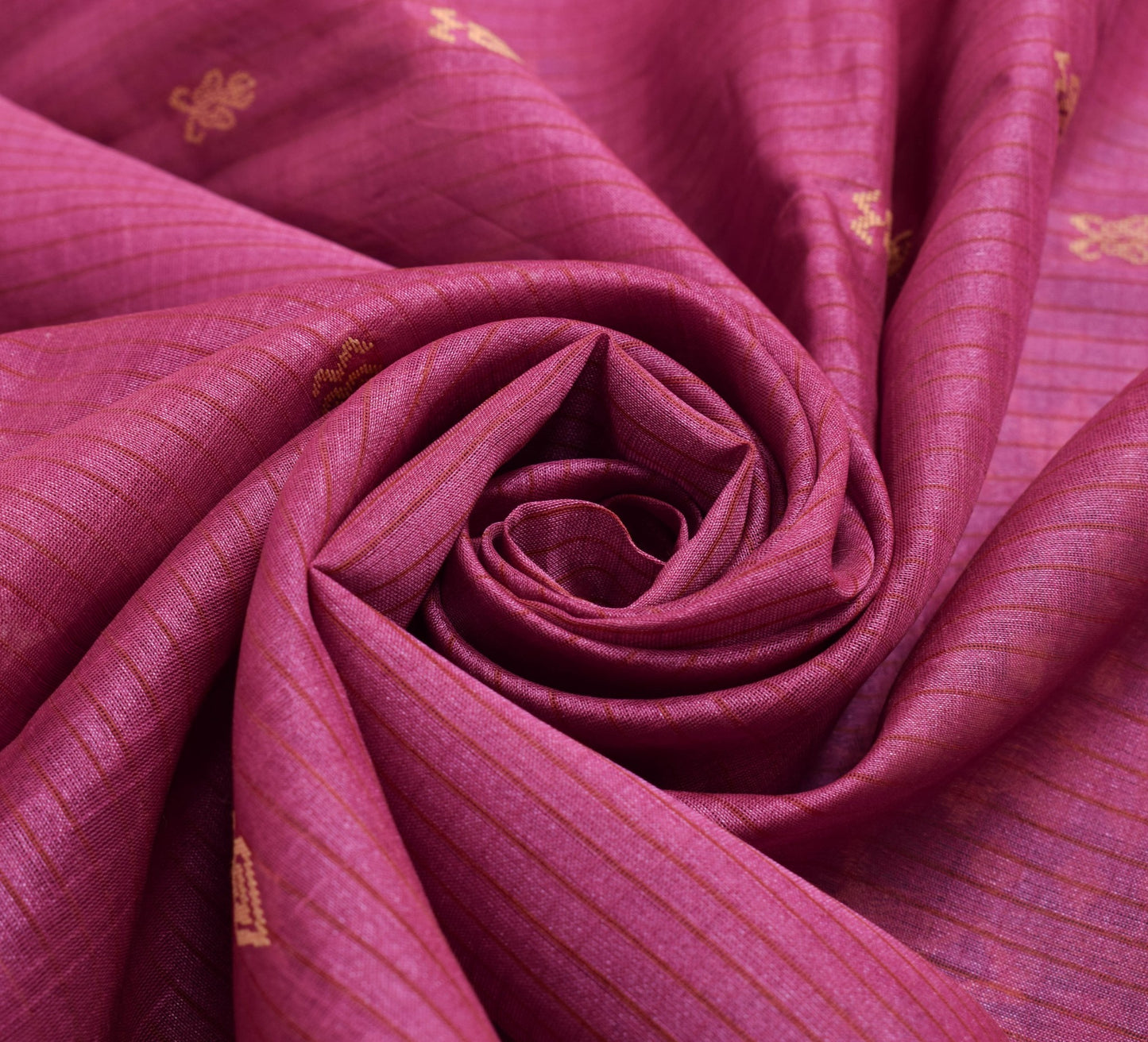 Sushila Vintage Dark Pink Woven Saree 100% Pure Silk Traditional Sari Fabric