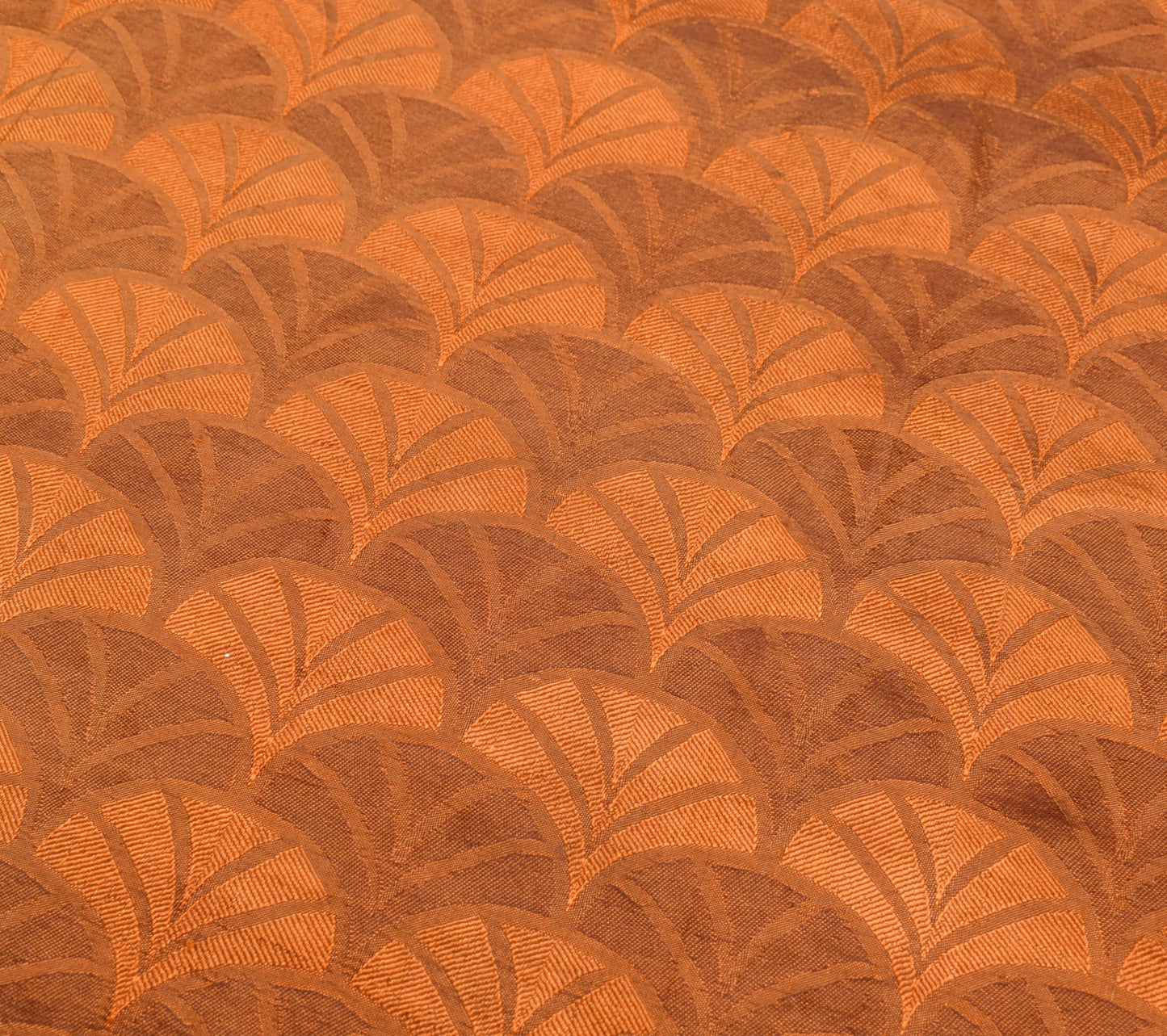 Sushila Vintage Brown Soft Saree 100% Pure Silk All Over Woven Sari Craft Fabric