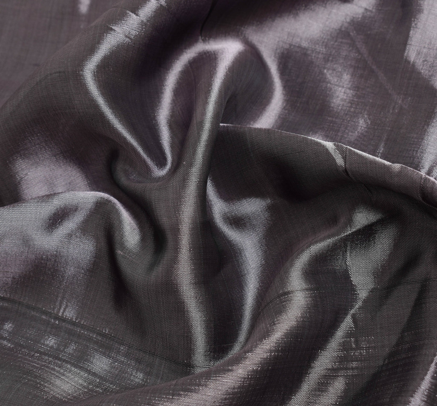 Sushila Vintage Dark Lavender Saree 100% Pure Silk Woven Soft Sari Craft Fabric