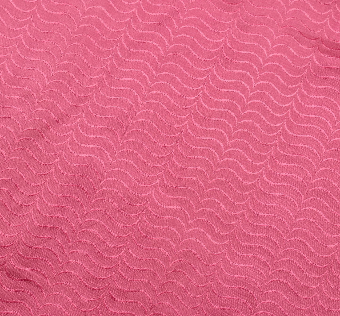 Sushila Vintage Pink 100% Pure Silk Saree Woven Indian Women Sari Craft Fabric