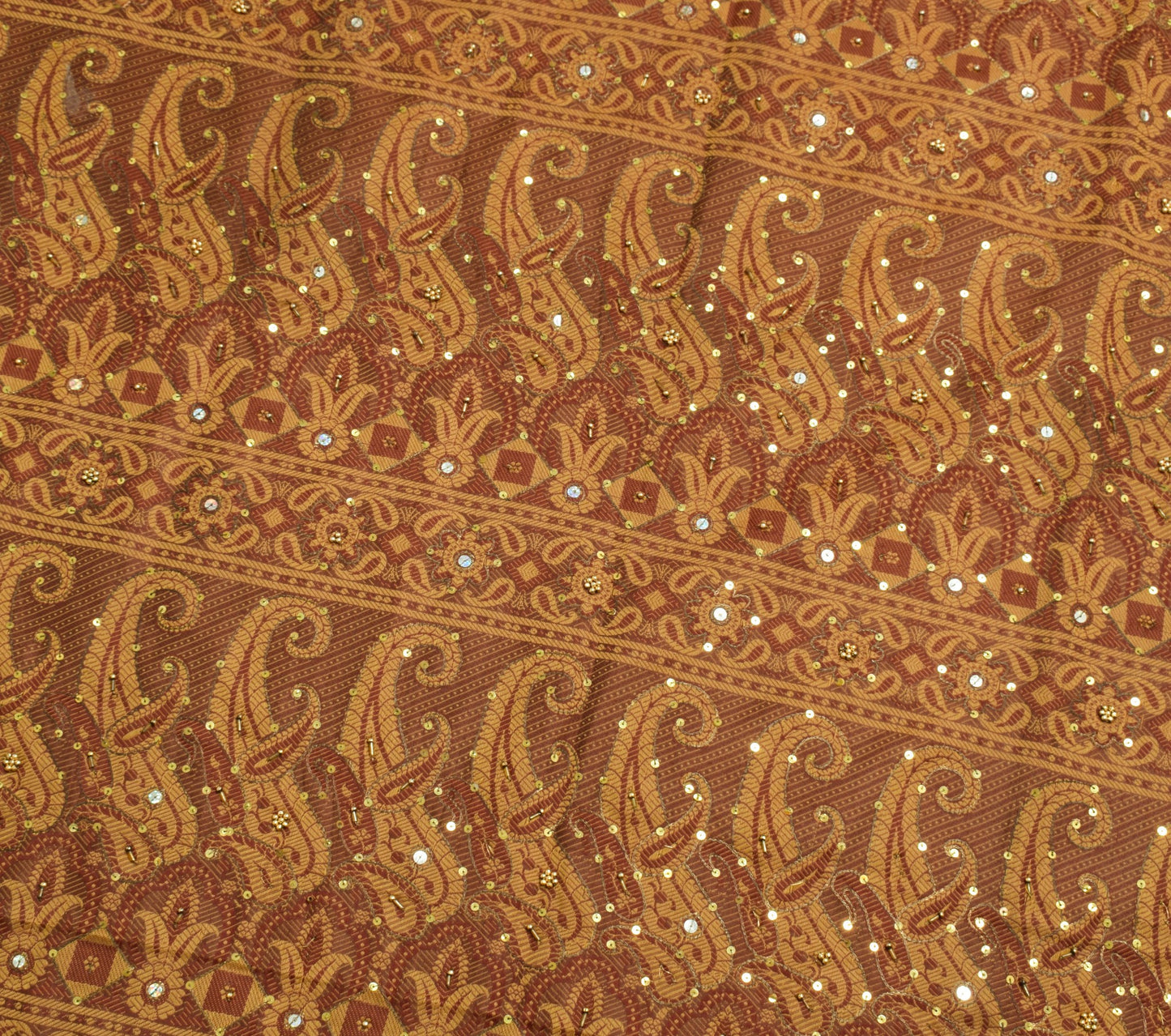 Sushila Vintage Maroon Wedding Silk Saree Woven Aari Work Floral Sari Fabric