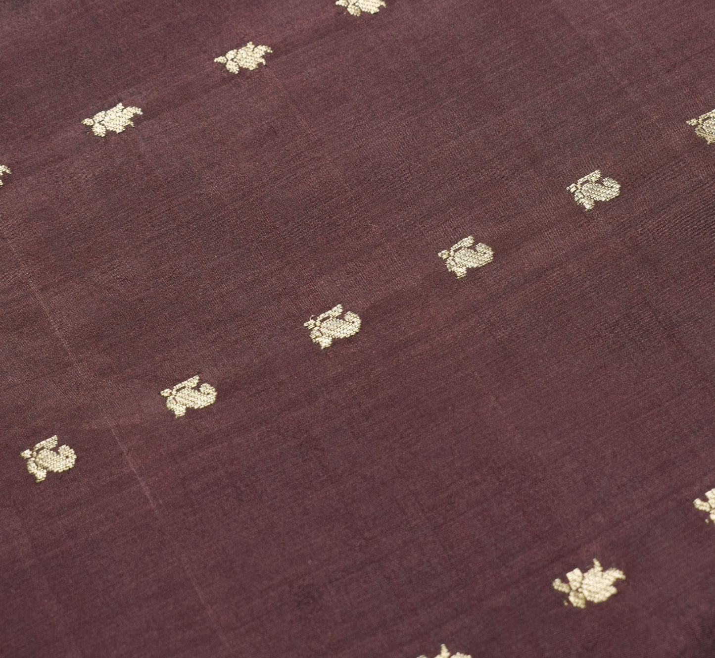 Sushila Vintage Dark Maroon 100% Pure Silk Saree Zari Brocade Classy Sari Fabric