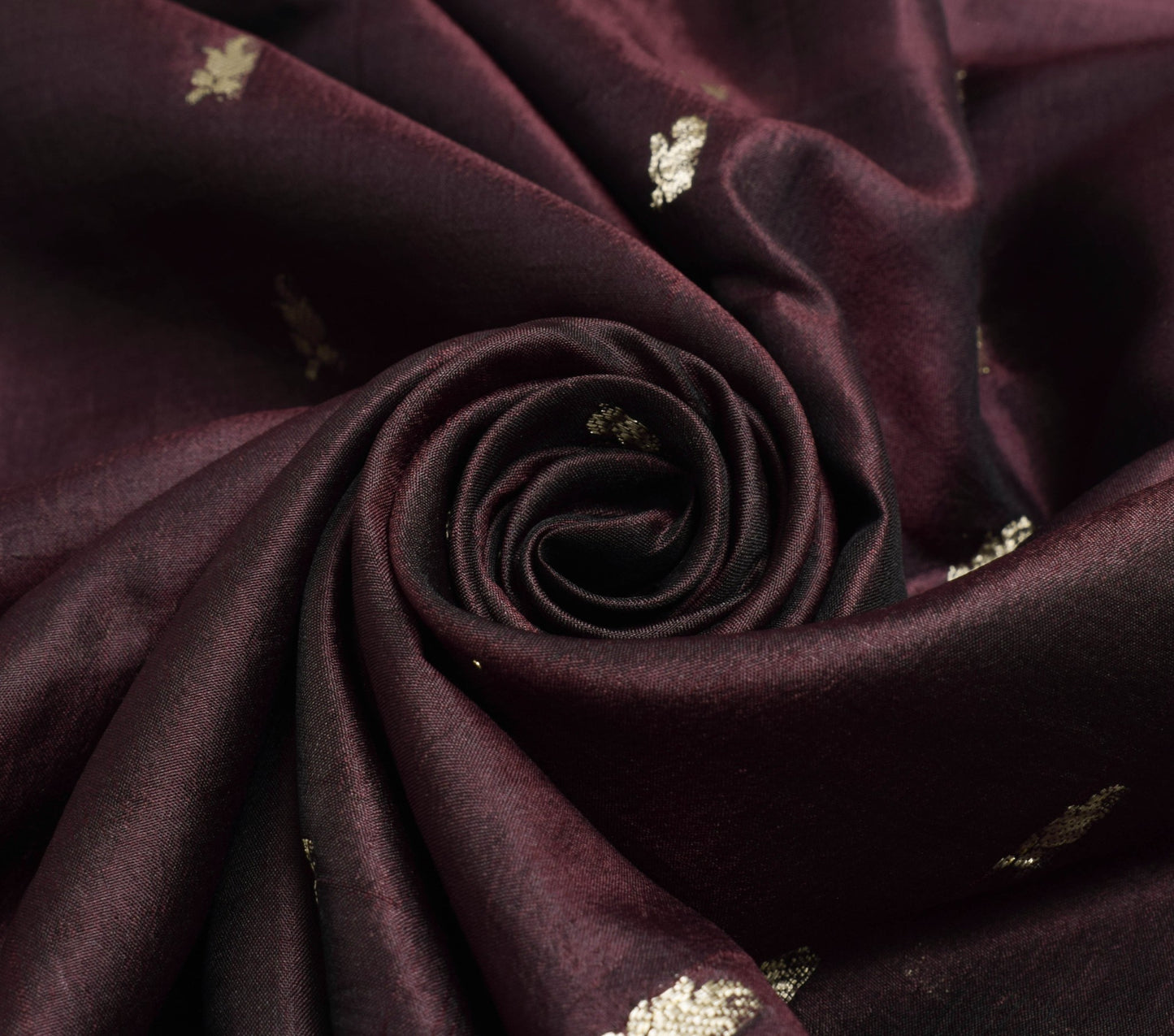 Sushila Vintage Dark Maroon 100% Pure Silk Saree Zari Brocade Classy Sari Fabric