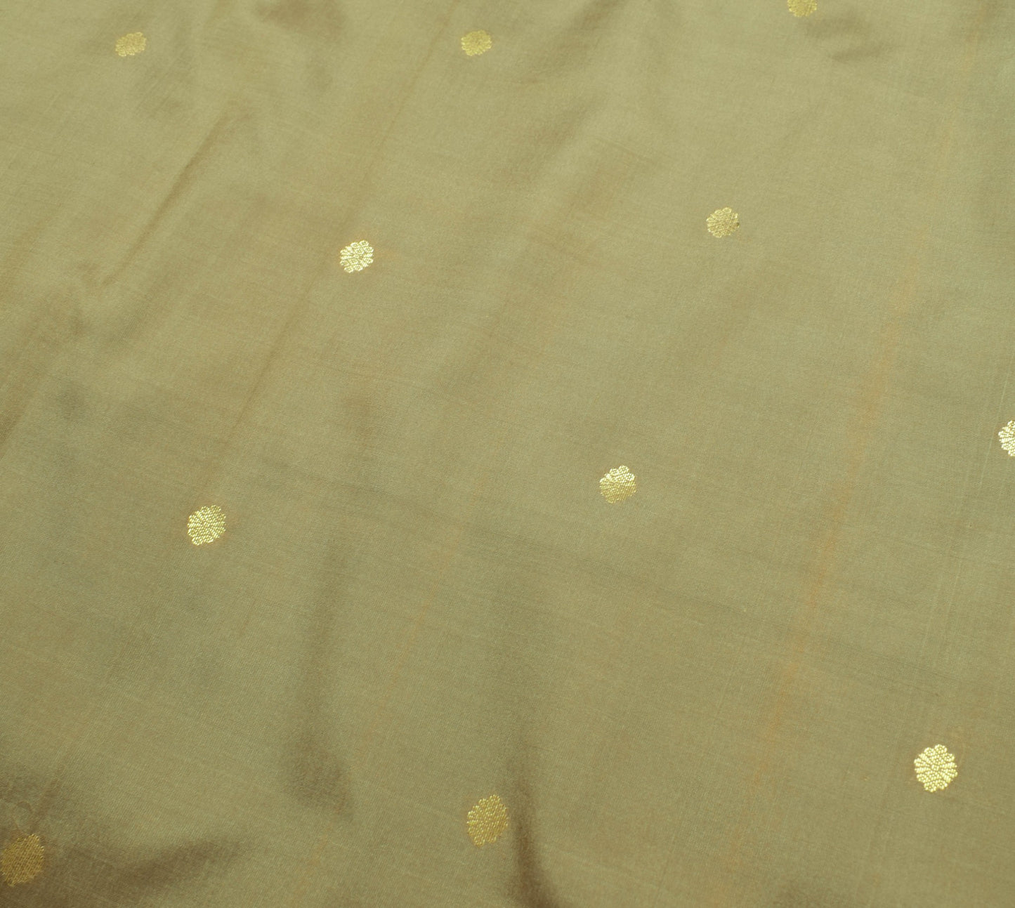 Sushila Vintage Green Pure Silk Saree Zari Brocade Sari with Blouse Fabric