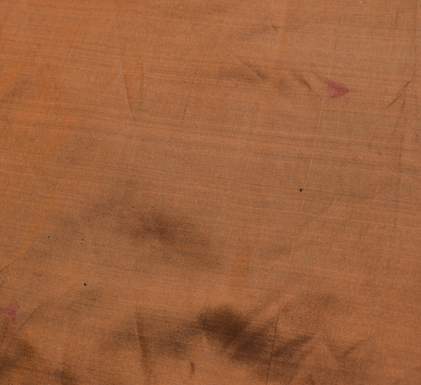 Sushila Vintage Brown 100% Pure Silk Saree Woven Classic Traditional Sari Fabric