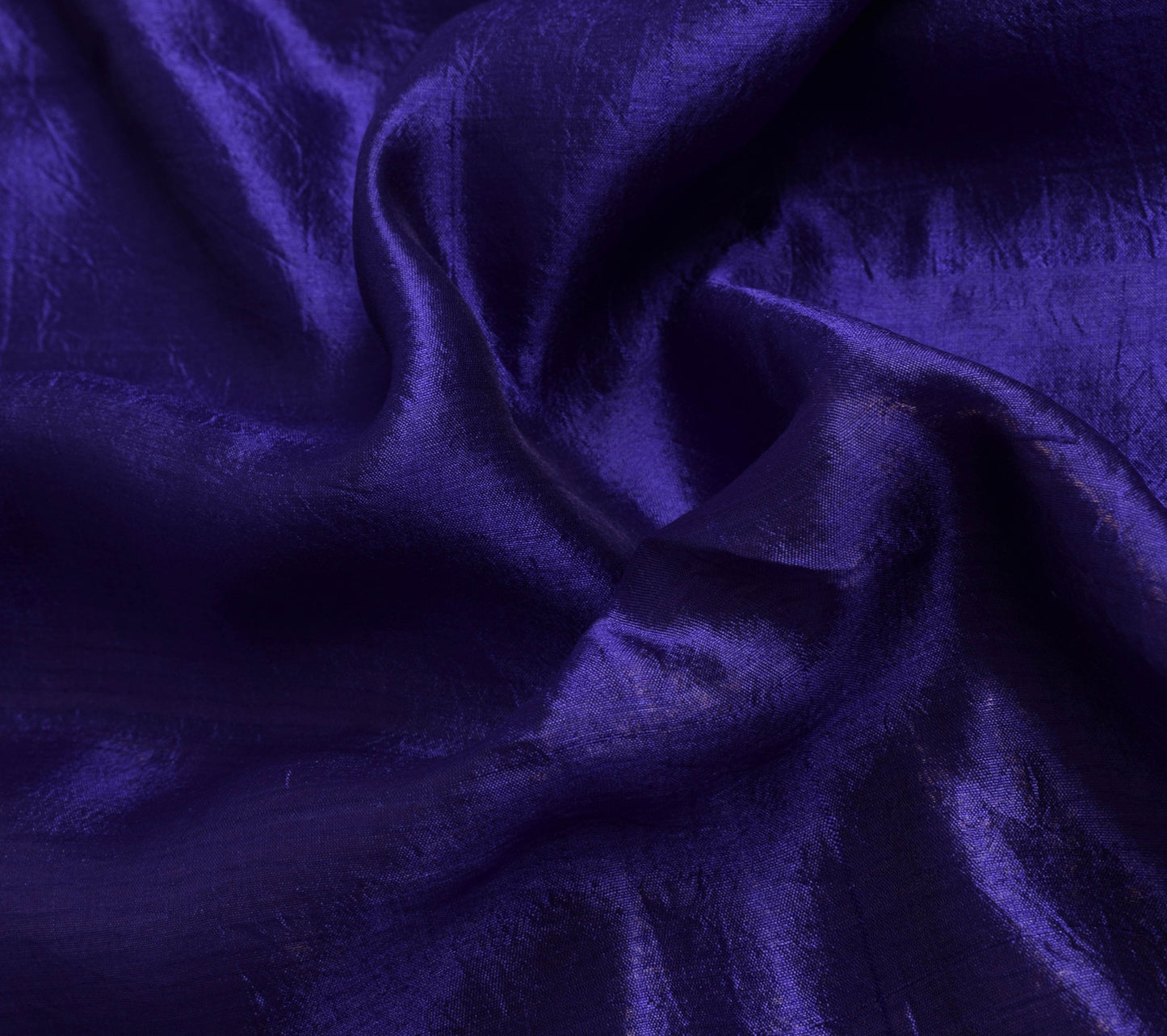 Sushila Vintage Blue Wedding Saree 100% Pure Silk Woven Floral Sari Craft Fabric