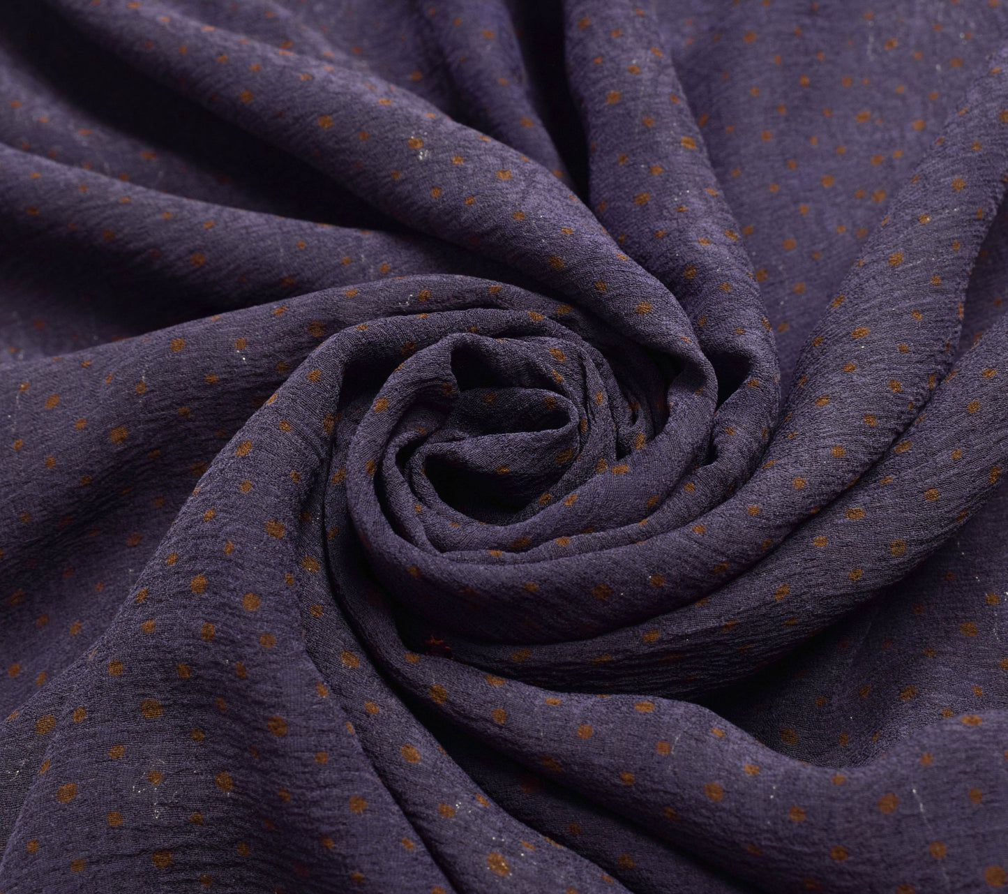 Sushila Vintage Purple Aari Work Saree 100%Pure Georgette Silk Sari Craft Fabric