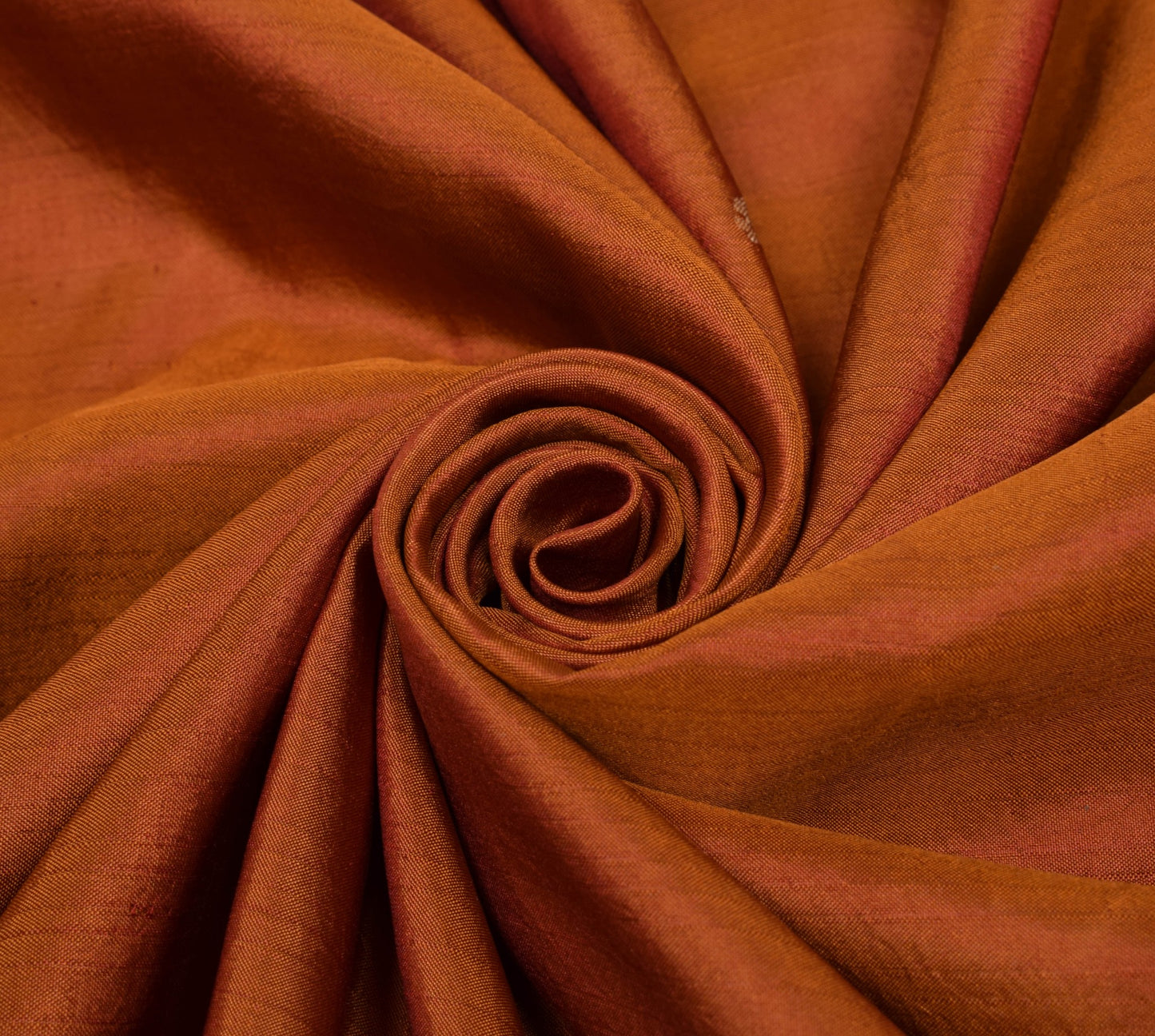 Sushila Vintage Rust Maroon Dual Tone Saree 100%Pure Silk Woven Soft Sari Fabric