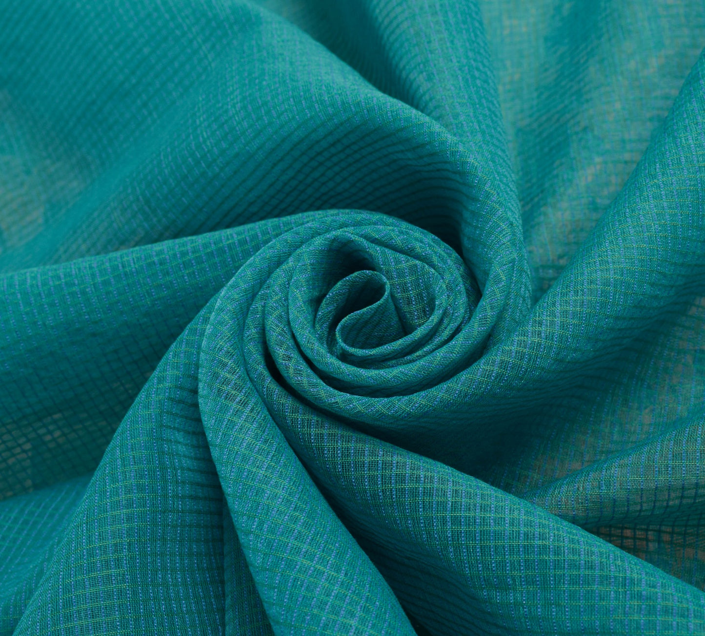 Sushila Vintage Aqua Blue Handwoven Silk Saree For Festive Wear Craft Fabric