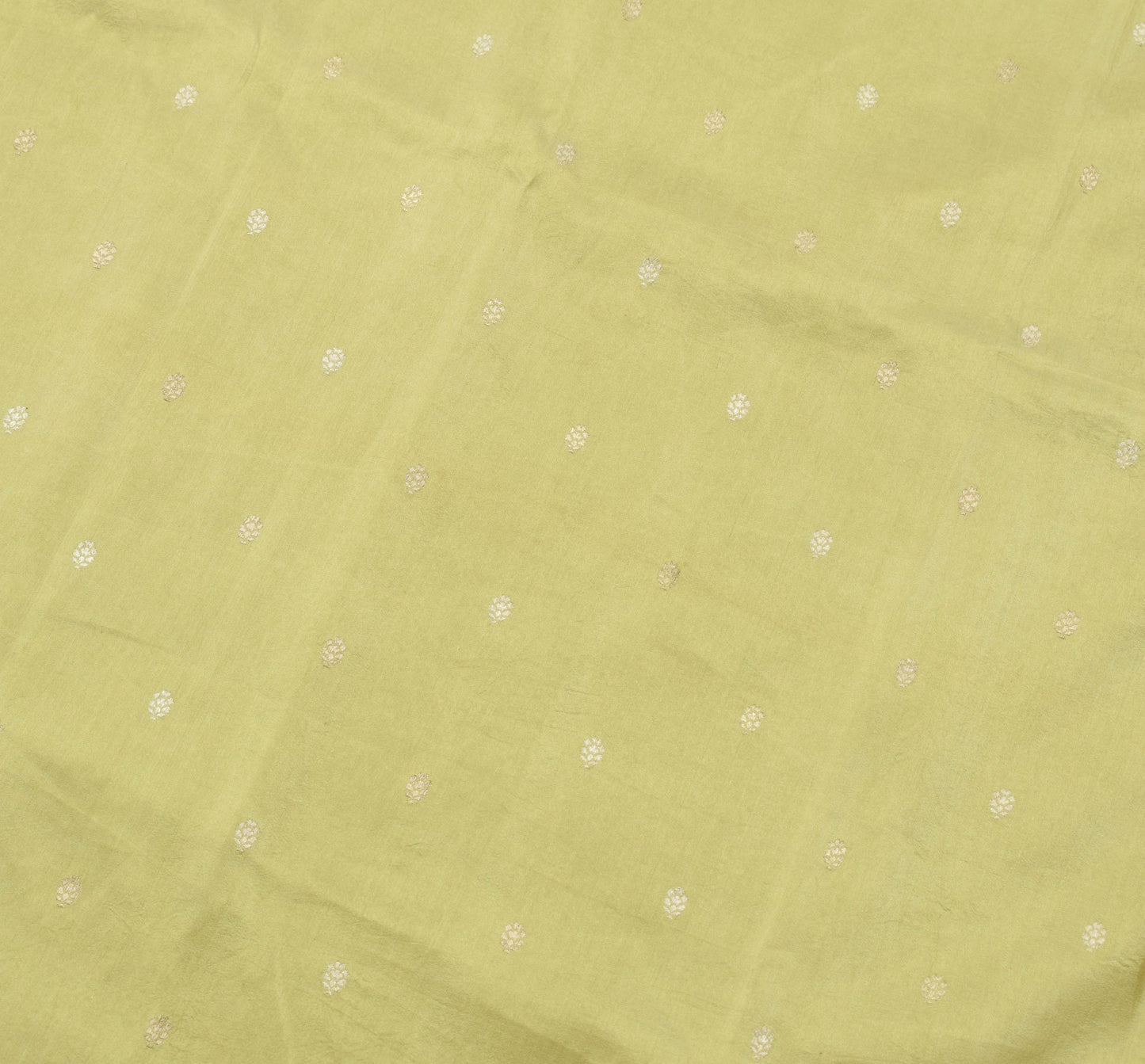 Sushila Vintage Green 100% Pure Silk Saree Floral Woven Traditional Sari Fabric