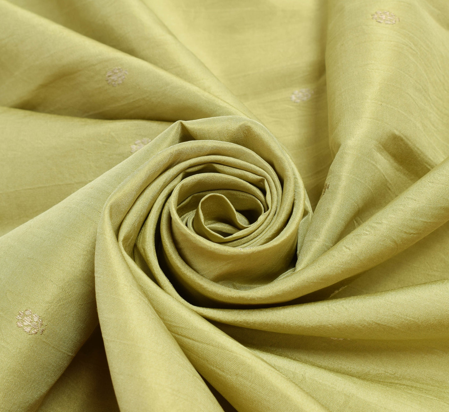 Sushila Vintage Green 100% Pure Silk Saree Floral Woven Traditional Sari Fabric