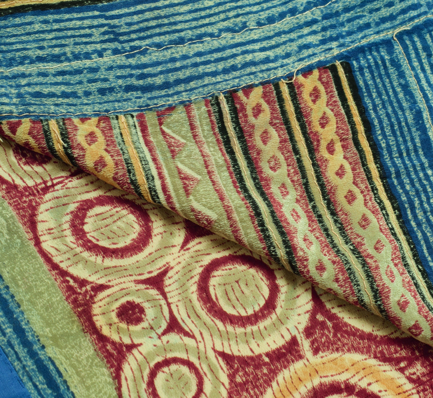 Sushila Vintage Pink Printed Saree 100% Pure Crepe Silk Soft Women Sari Fabric