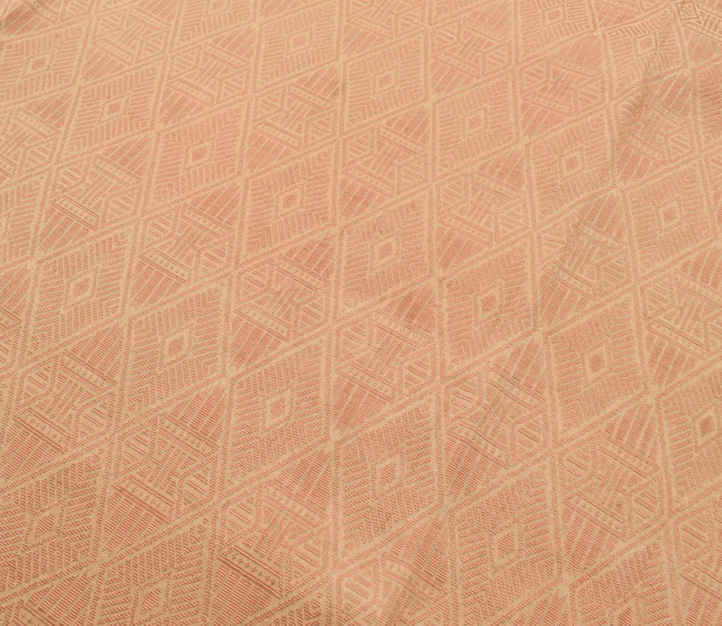 Sushila Vintage 100%Pure Silk Saree All Over Woven Traditional Sari Craft Fabric