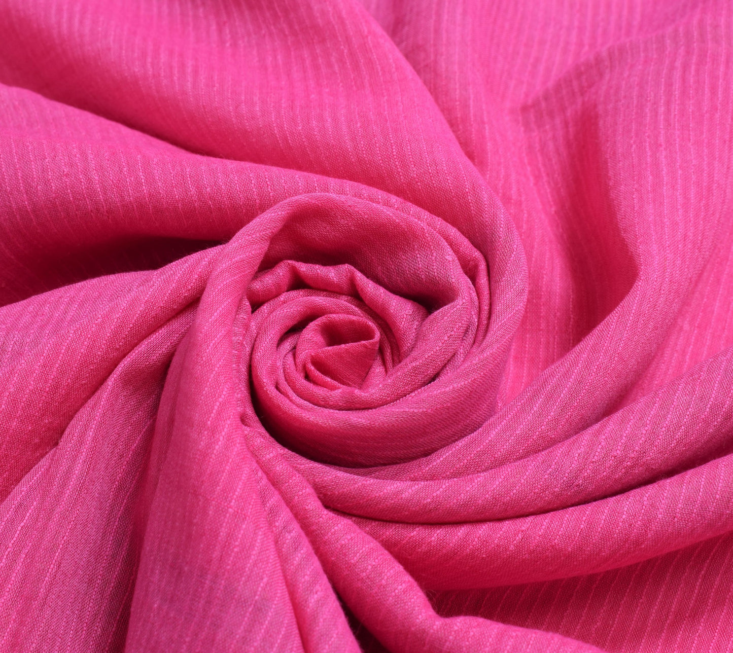 Sushila Vintage Dark Pink Woven Saree 100% Pure Cotton Soft Indian Sari Fabric