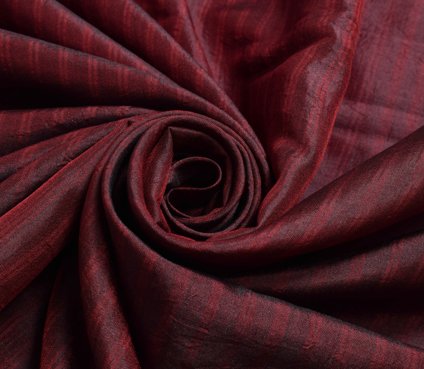 Sushila Vintage Maroon Dual Tone Saree Woven 100% Pure Silk Soft Sari Fabric
