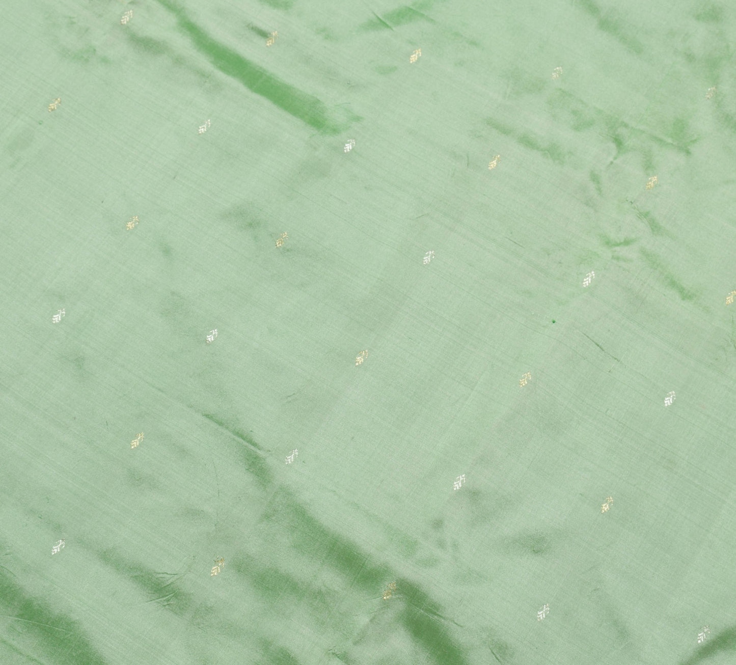 Sushila Vintage Pista Green Woven Saree 100% Pure Silk Traditional Sari Fabric
