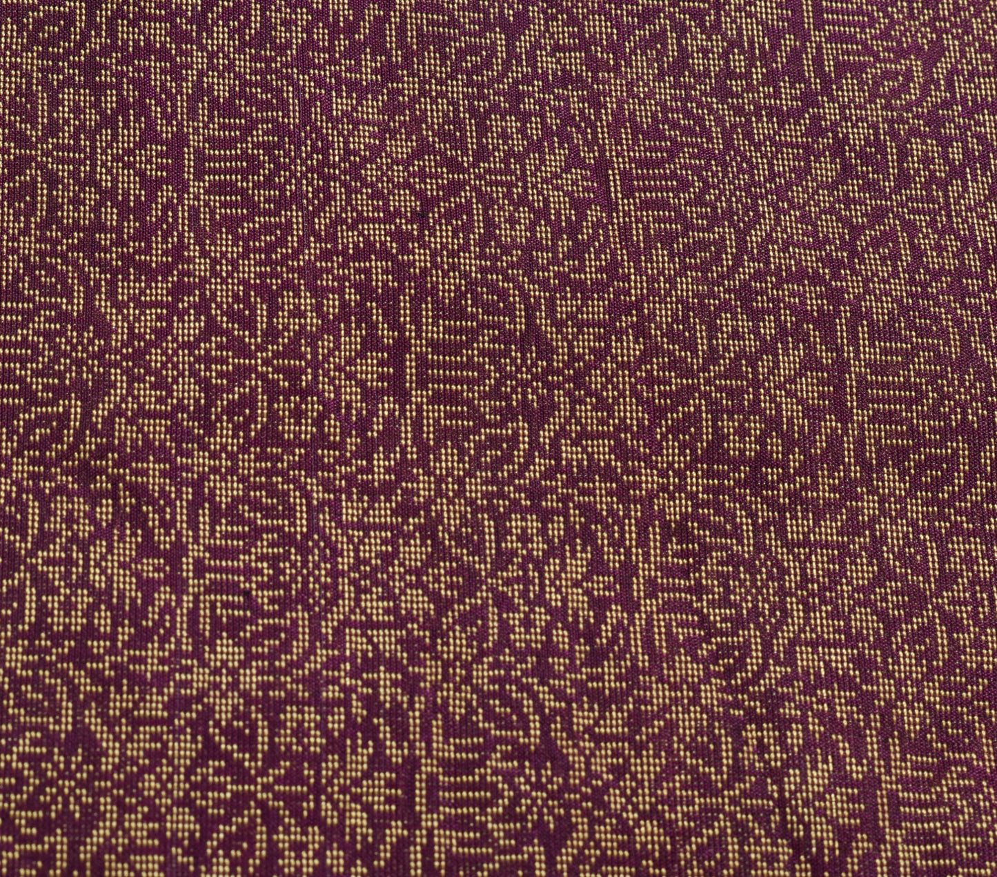 Sushila Vintage Dark Purple Saree Pure Silk All Over Woven Classy Sari Fabric