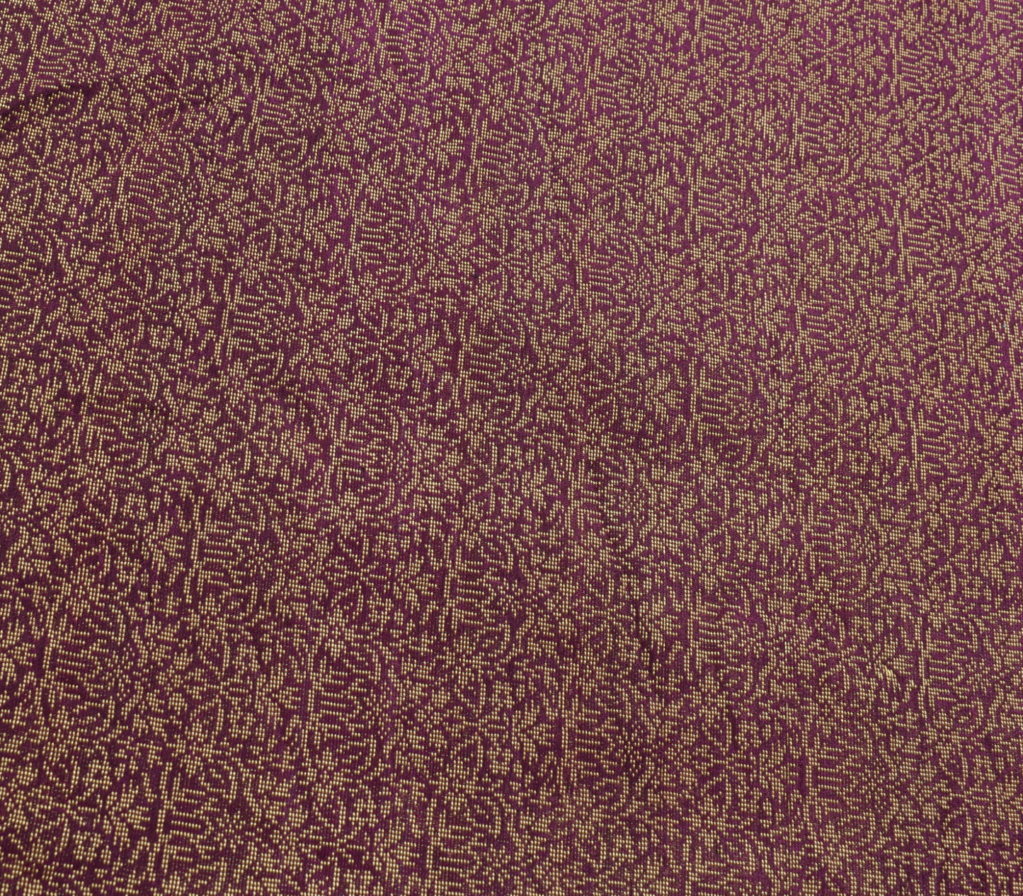 Sushila Vintage Dark Purple Saree Pure Silk All Over Woven Classy Sari Fabric