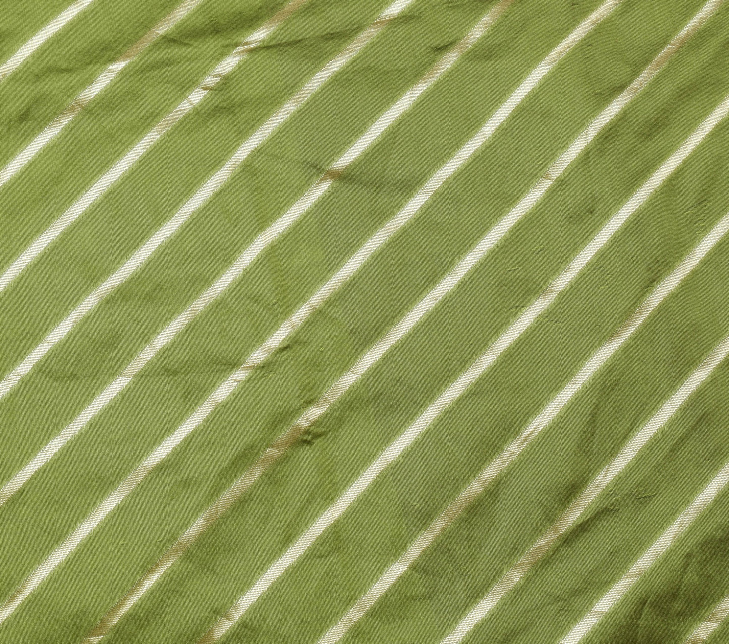 Sushila Vintage Green Silk Saree Stripes Woven Sari with Purple Blouse Fabric