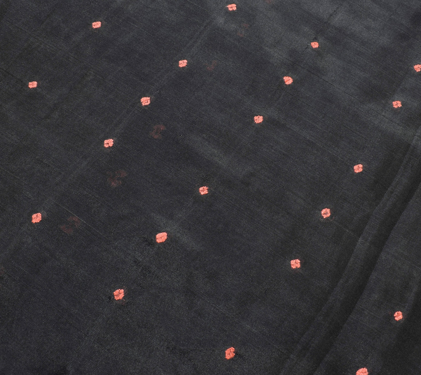 Sushila Vintage Black Silk Saree Baluchari Woven Traditional Soft Sari Fabric