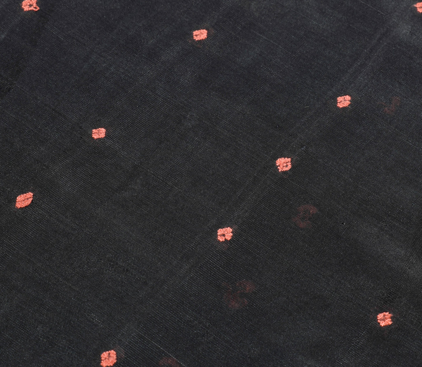 Sushila Vintage Black Silk Saree Baluchari Woven Traditional Soft Sari Fabric